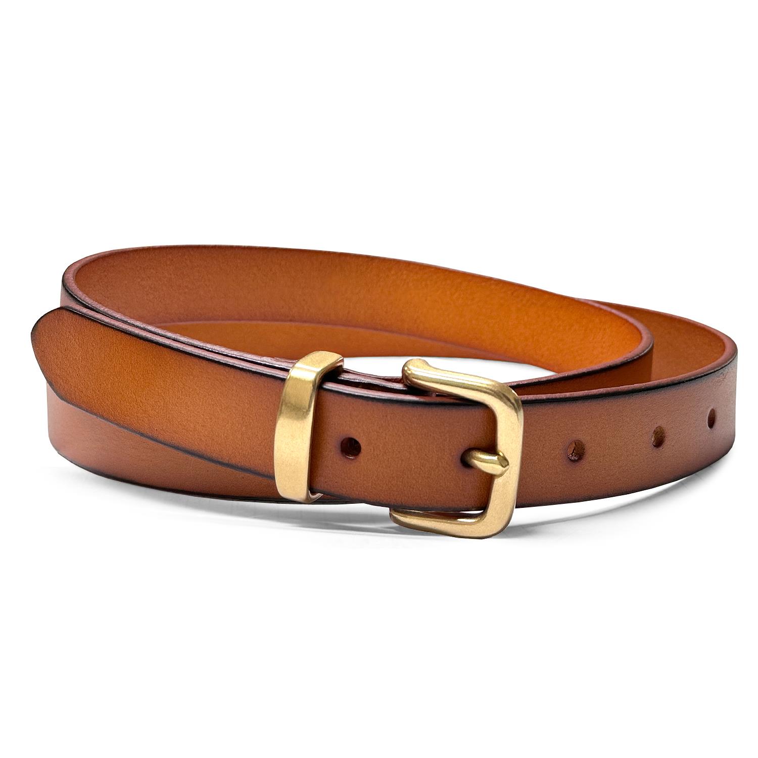 Women's Dress Belts 100% One Piece Genuine Full Grain Leather Casual Belt - Picture 10 of 10