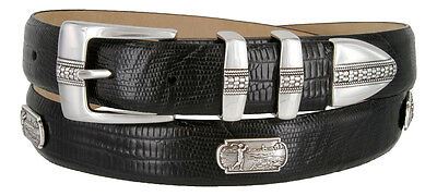 Golf of Scottsdale Men's Genuine Full-Grain Cowhide Leather Concho Dress Belt - Picture 6 of 11