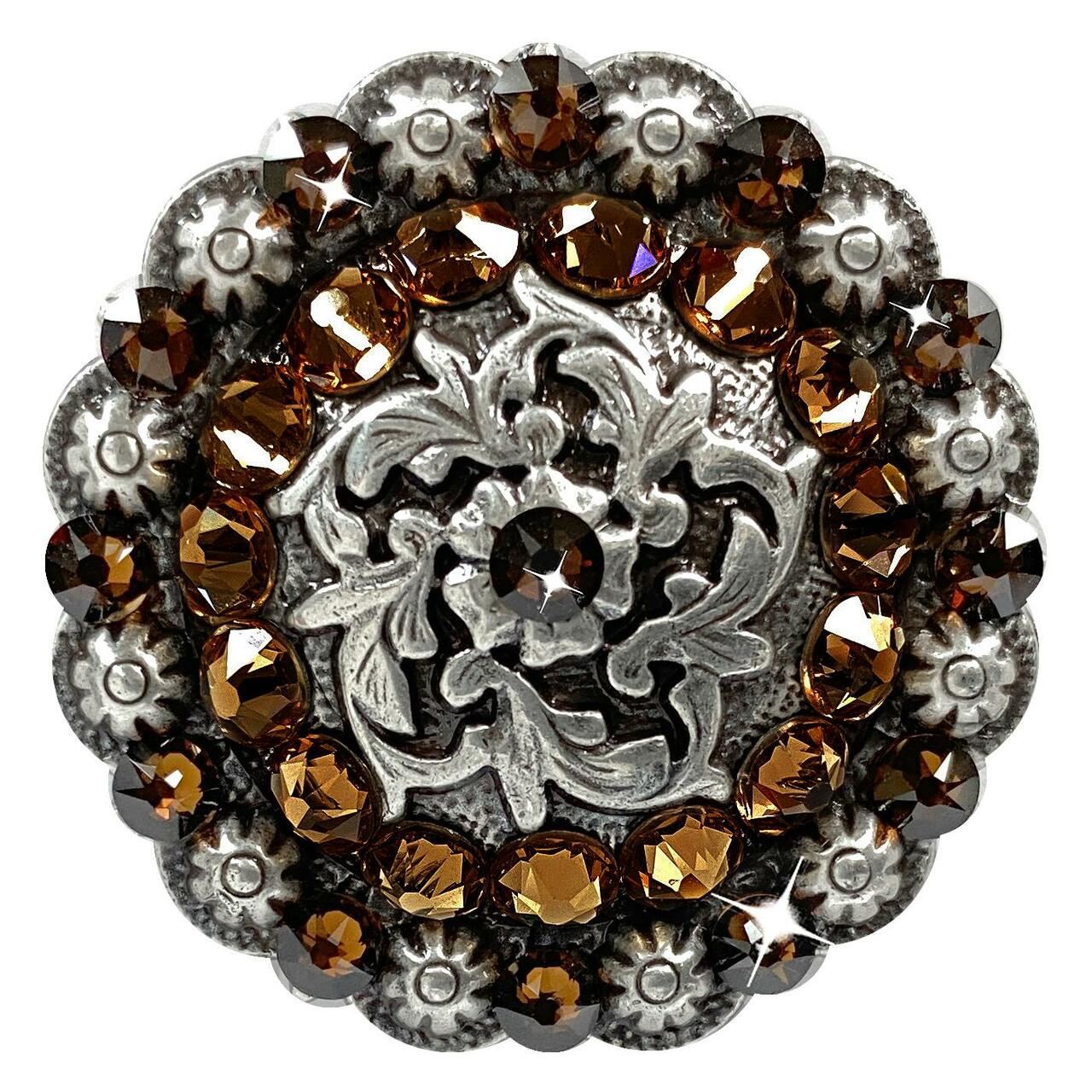 Antique Coloma Rhinestone Crystal Concho Designed and assembled in the U.S - Picture 20 of 23