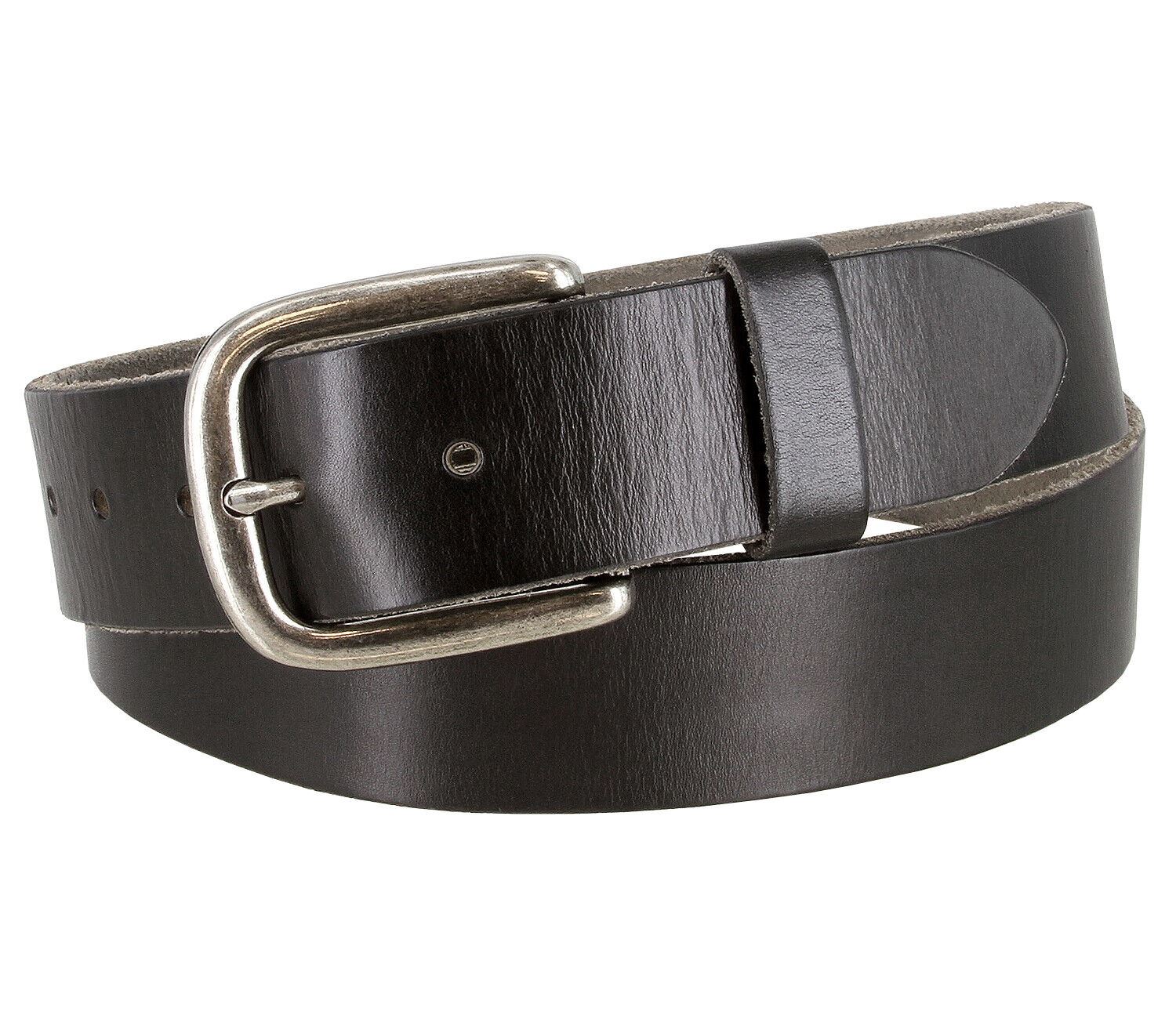 Men's Casual Belt Full Grain Leather Classic Jean Belt 1-1/2" (38mm) Wide