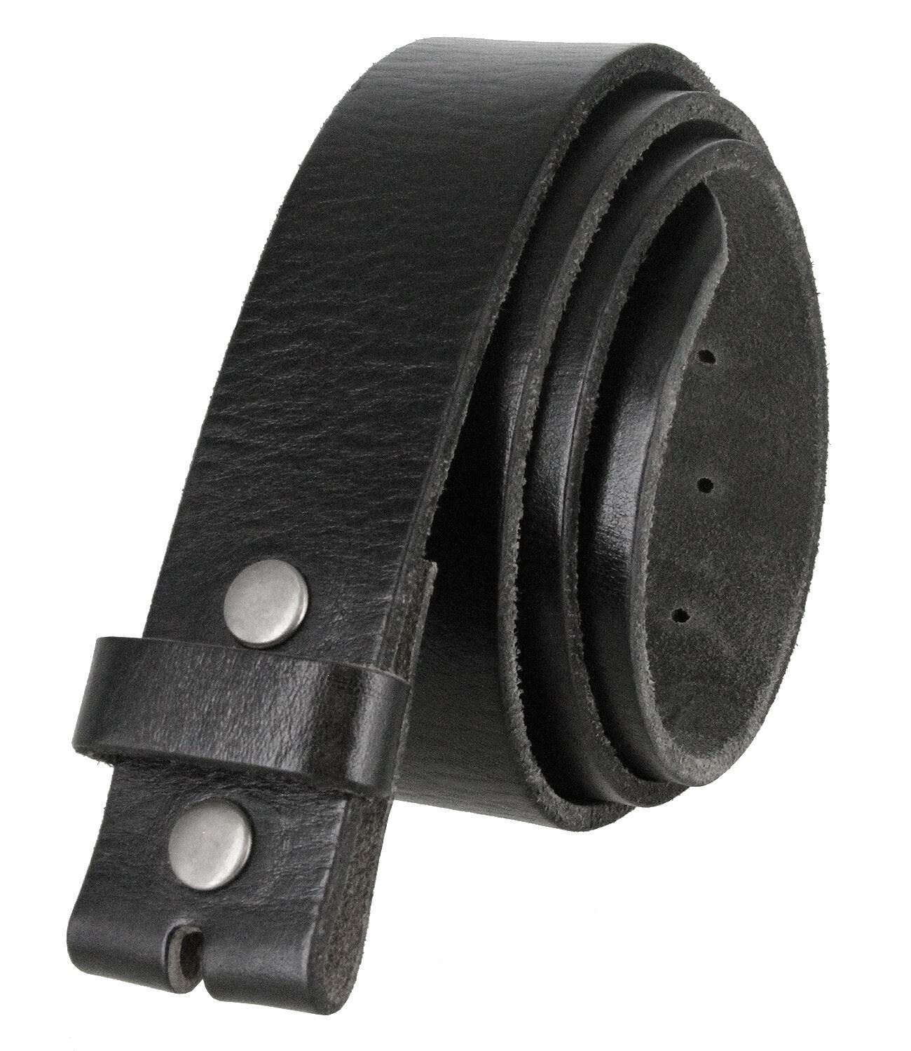 Replacement Belt Strap Genuine Full Grain Cowhide Leather with Snaps 1-1/2" Wide - Picture 9 of 14