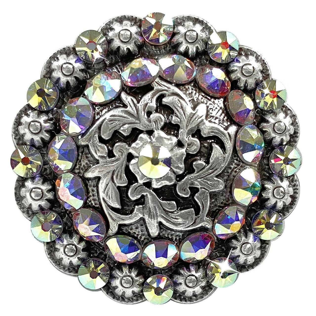Antique Coloma Rhinestone Crystal Concho Designed and assembled in the U.S - Picture 9 of 23