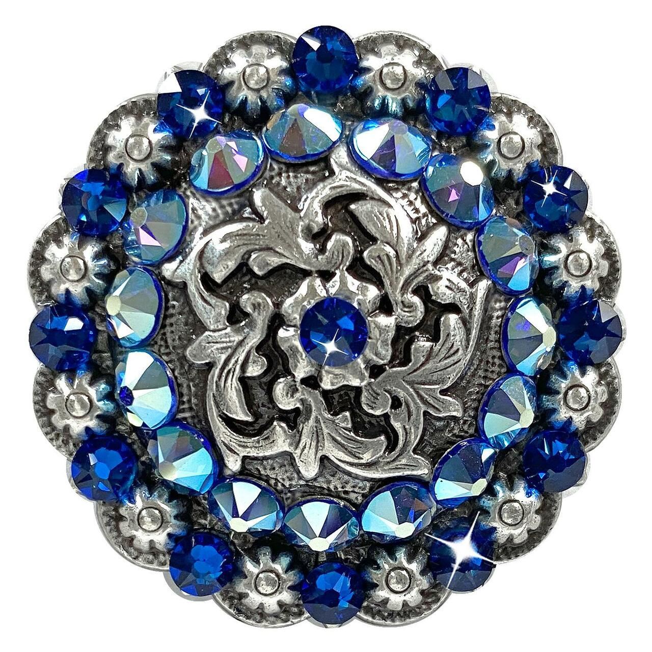 Antique Coloma Rhinestone Crystal Concho Designed and assembled in the U.S - Picture 7 of 23