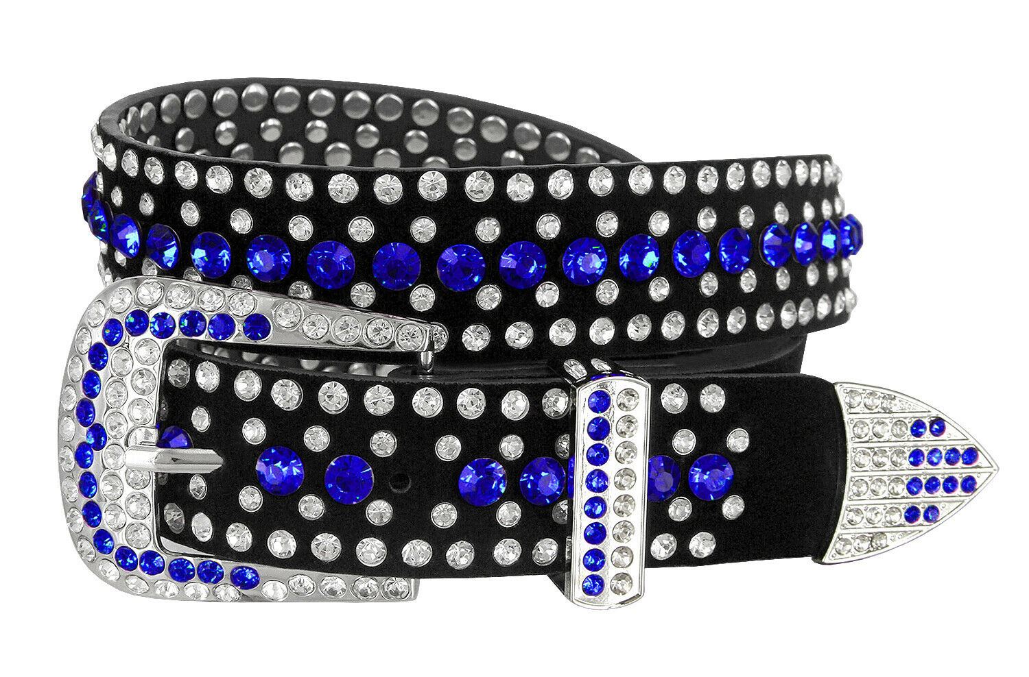 Leather suede rhinestone beautiful belt 50138 Rhinestone Belt Fashion Western Bling Crystal Genuine  main image 2