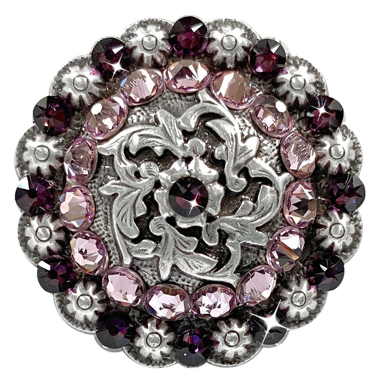 Antique Coloma Rhinestone Crystal Concho Designed and assembled in the U.S - Picture 6 of 23