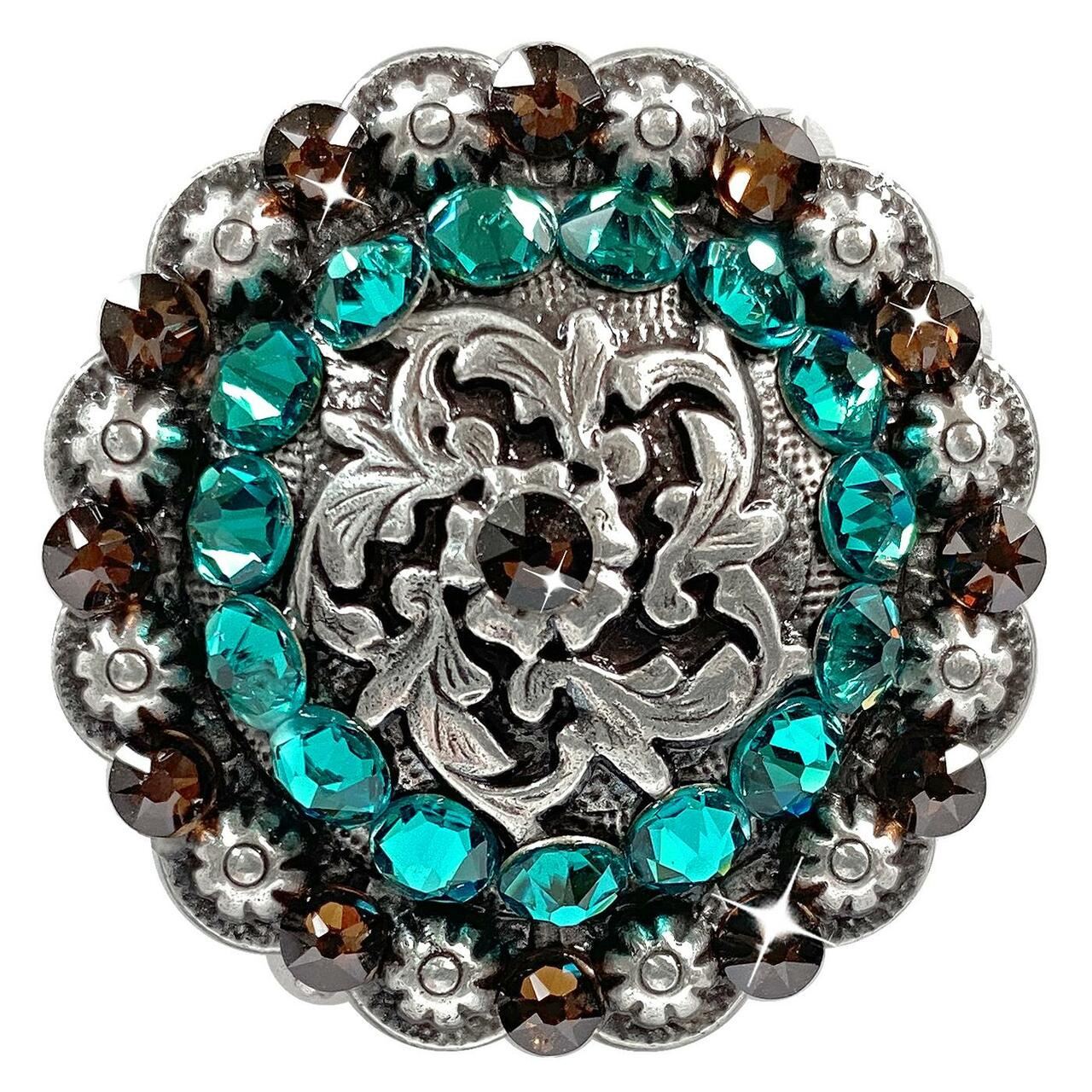 Antique Coloma Rhinestone Crystal Concho Designed and assembled in the U.S - Picture 21 of 23
