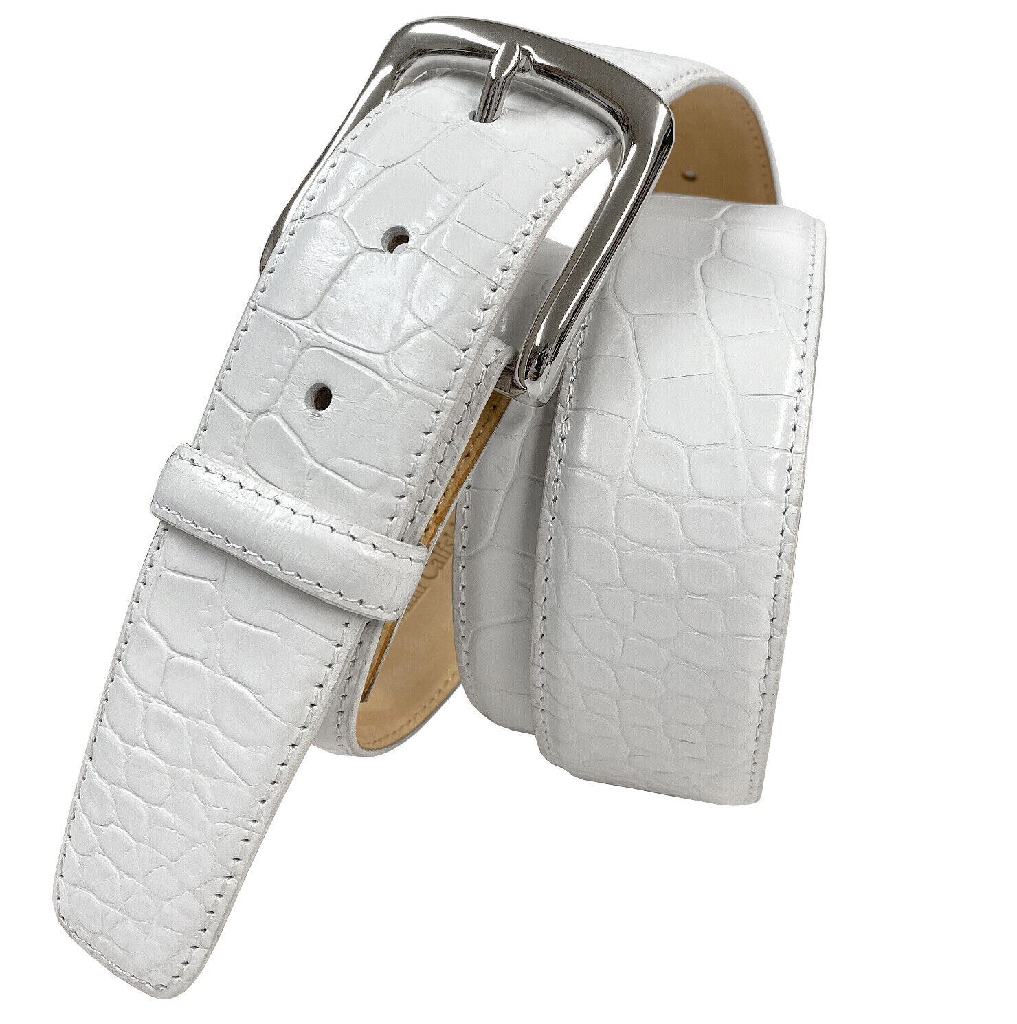 Valley View Classic Buckle Casual Belt Genuine Full-Grain Cowhide Leather Belt - Picture 8 of 11