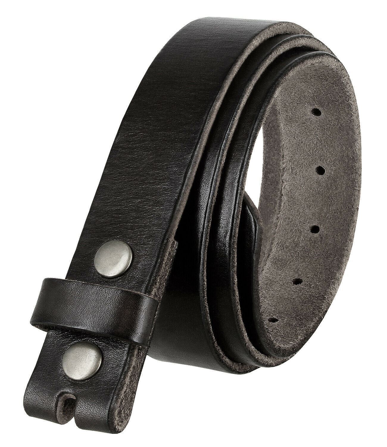 BS100 Genuine Full Grain One Piece Leather 1-1/8"(30mm) Wide Dress Belt Strap - Picture 6 of 11