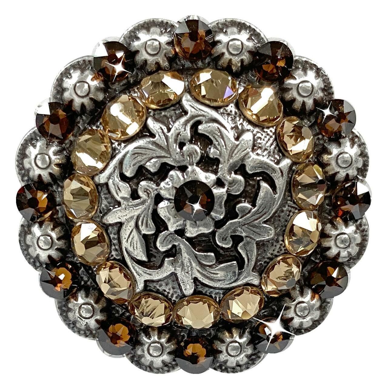 Antique Coloma Rhinestone Crystal Concho Designed and assembled in the U.S - Picture 22 of 23