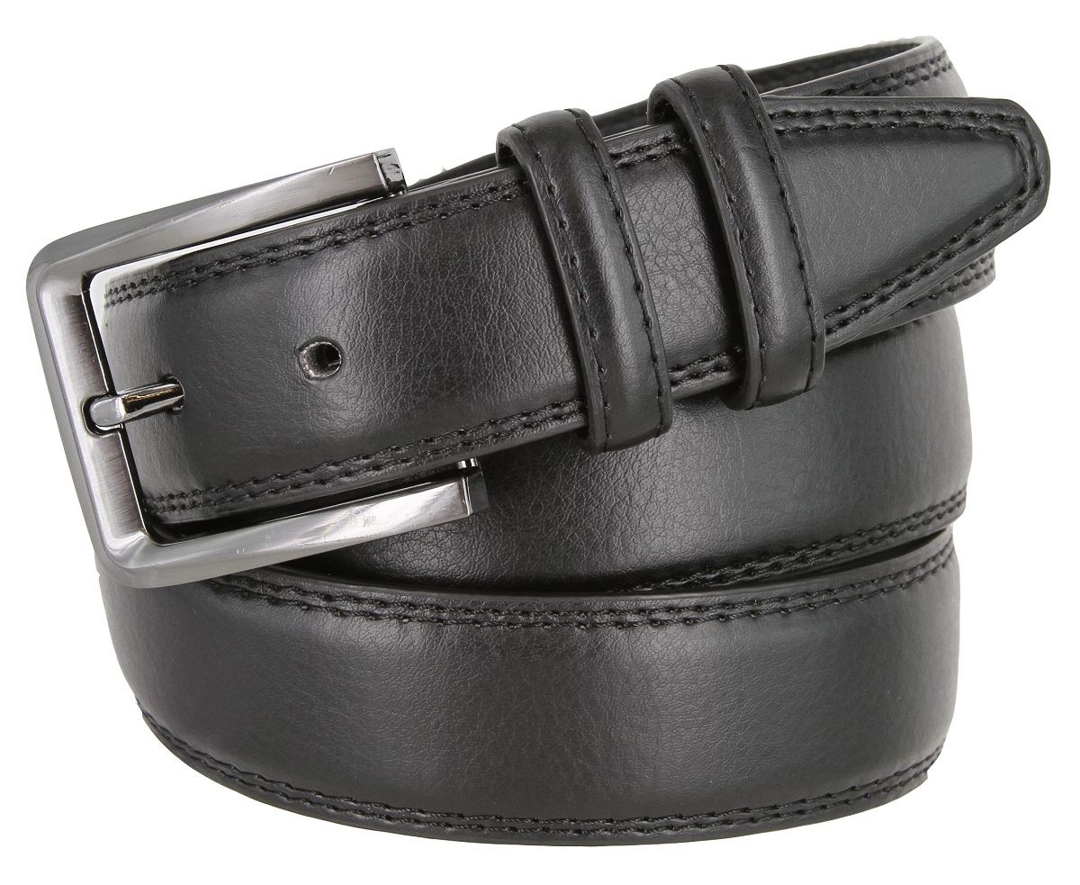 Men's Genuine Leather Casual Dress Belt 13/8" (35mm) Wide Gun Metal