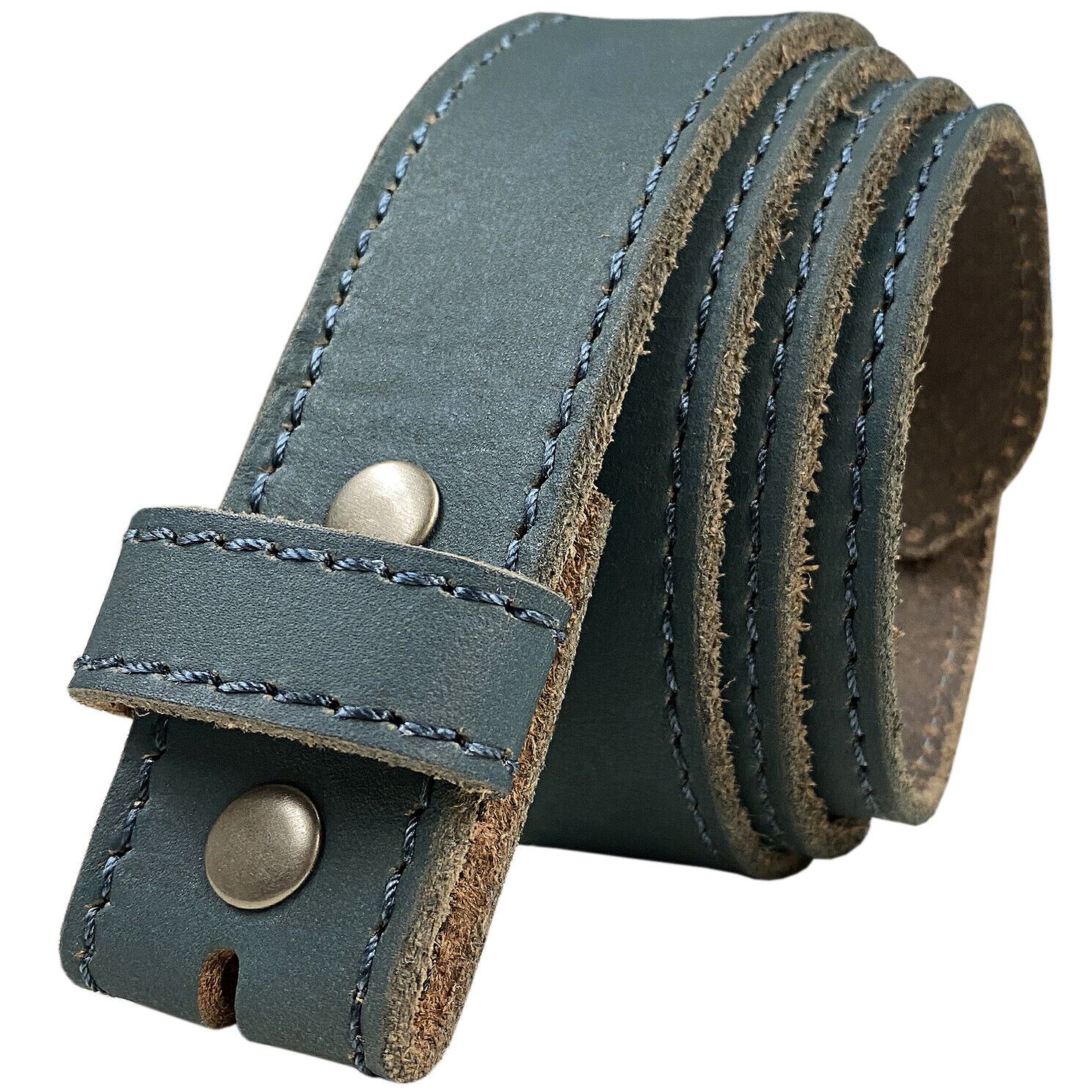 E051 Replacement Belt Genuine Full Grain Leather Belt Strap 1-1/2"(38mm) wide - Picture 10 of 11