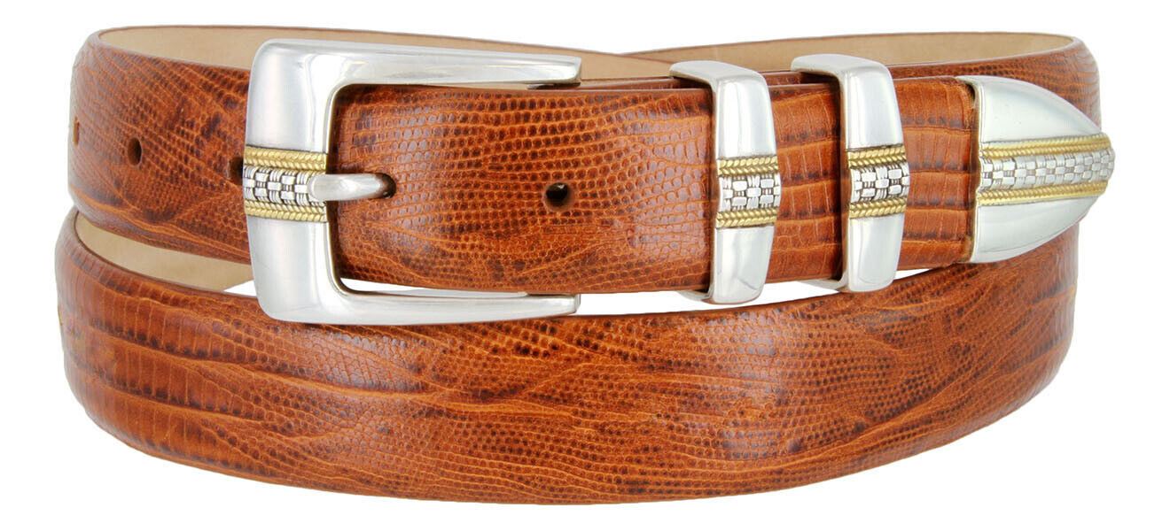 Milan Men's Belt Genuine Full-Grain Cowhide Leather Designer Dress Belt 1-1/8" - Picture 12 of 15