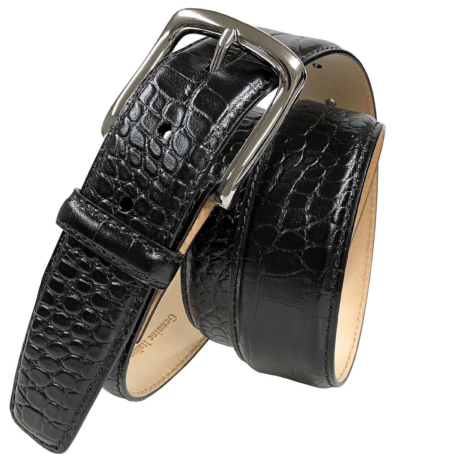 Valley View Classic Buckle Casual Belt Genuine Full-Grain Cowhide Leather Belt - Picture 6 of 11