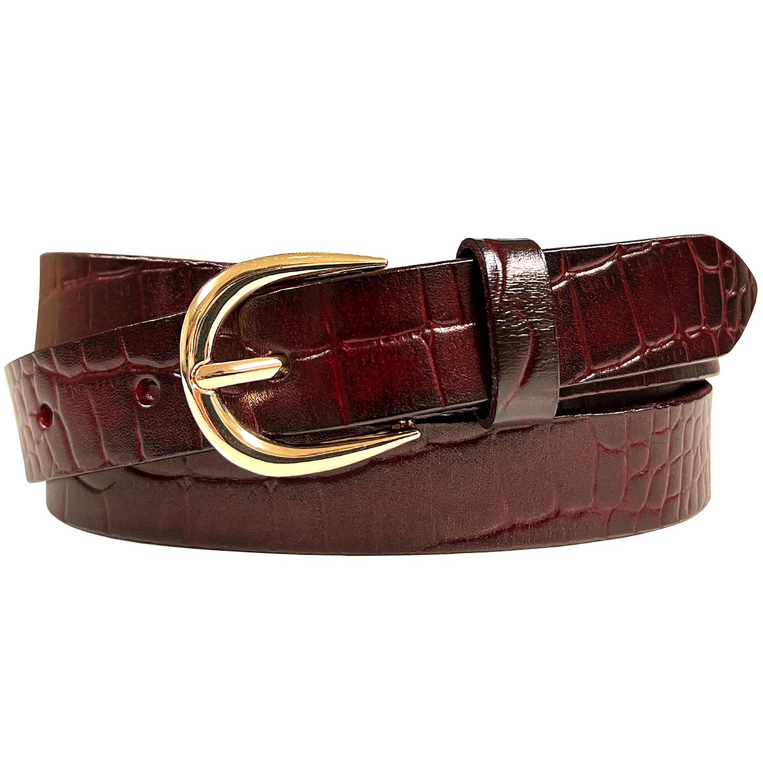 Women's Dress Belts 100% One Piece Full Grain Genuine Leather Casual Belt - Picture 12 of 37