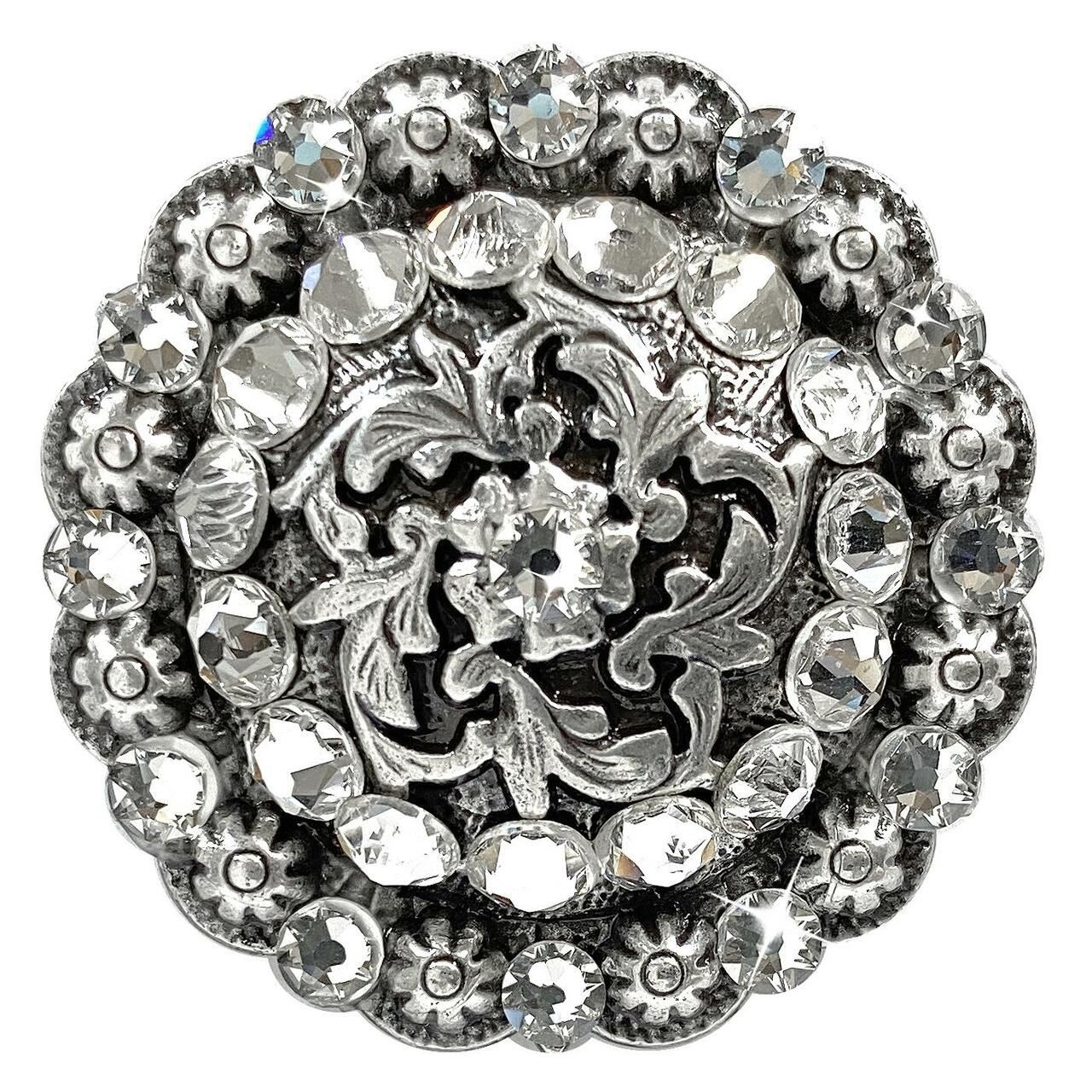 Antique Coloma Rhinestone Crystal Concho Designed and assembled in the U.S - Picture 8 of 23