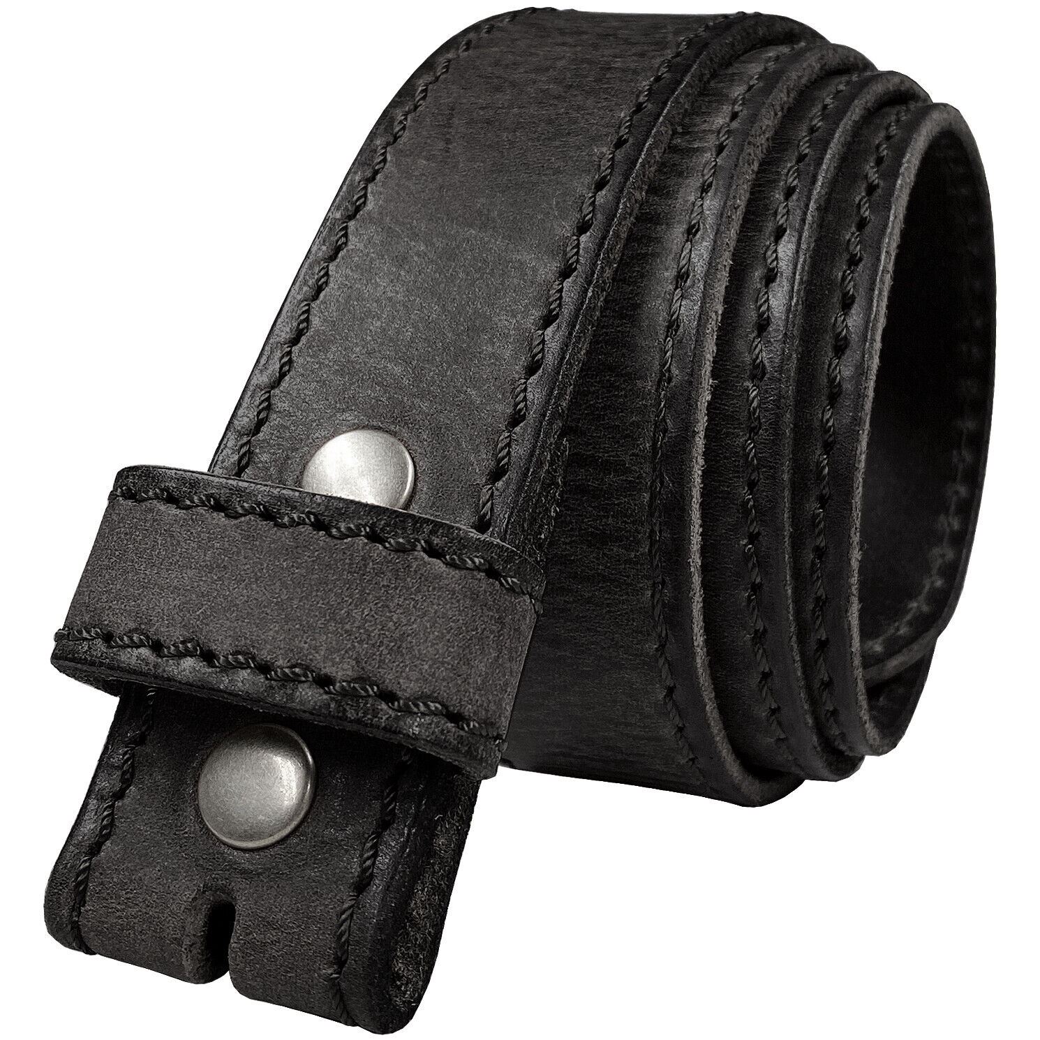 E051 Replacement Belt Genuine Full Grain Leather Belt Strap 1-1/2"(38mm) wide - Picture 6 of 11