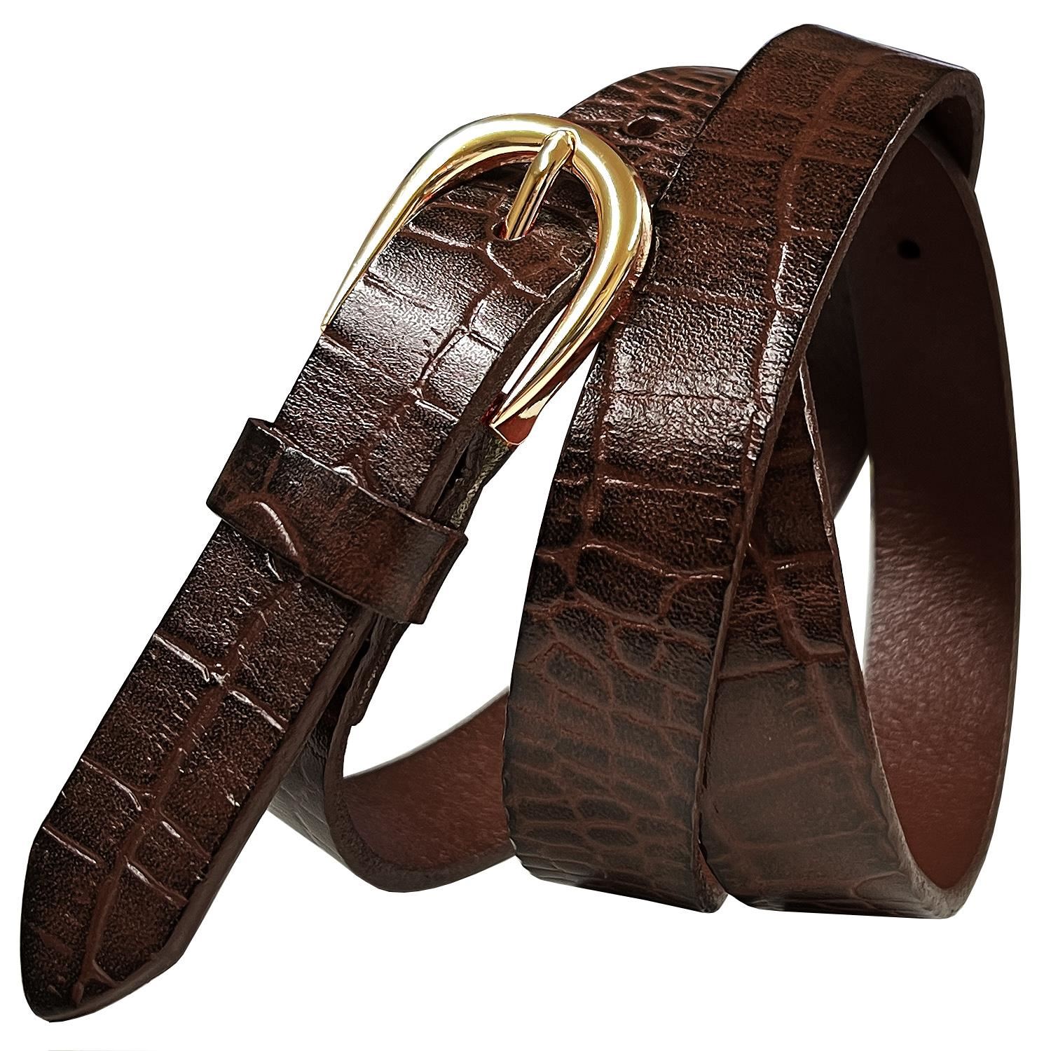 Kids Belt Girls Belt 100% One Piece Full Grain Genuine Leather Belt 1" wide - Picture 10 of 23