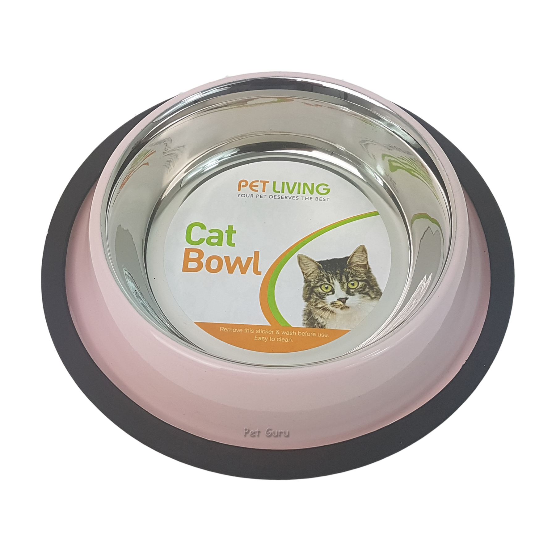 Cat feeding Bowls Stainless Steel Pet Dog Cat Food Water Feeder Pink or Blue - Picture 2 of 2