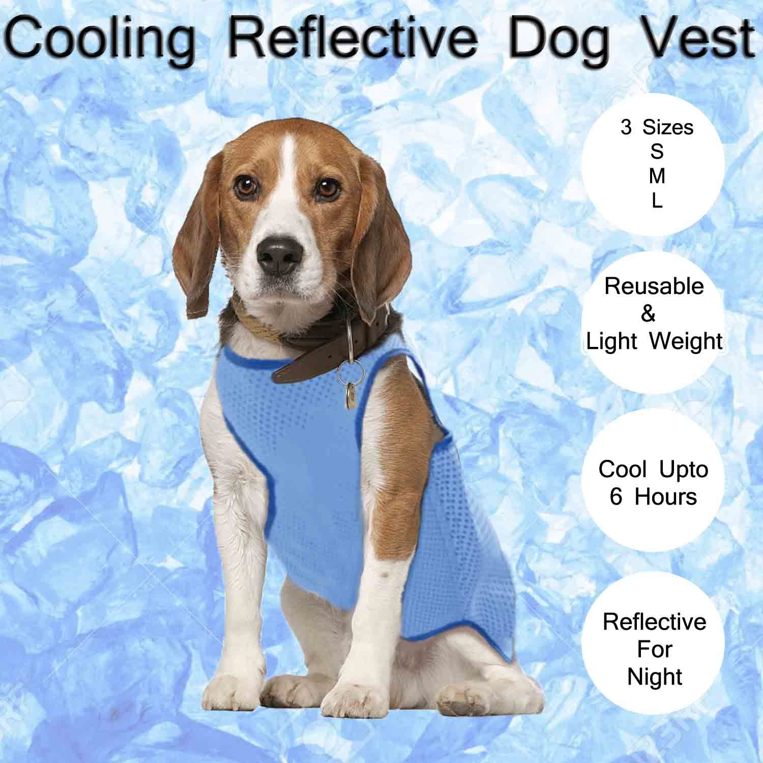 Dog Cooling Vest, Breathable Cooling Coat Outdoor Anti-heat Summer Jacket