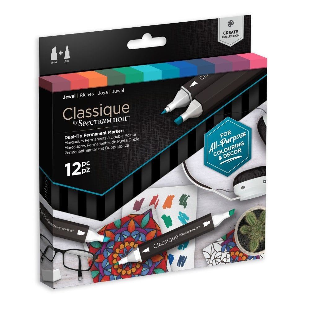 Spectrum Noir 6pk Art Tints Craft Alcohol Marker Pen Graphic Nib Set