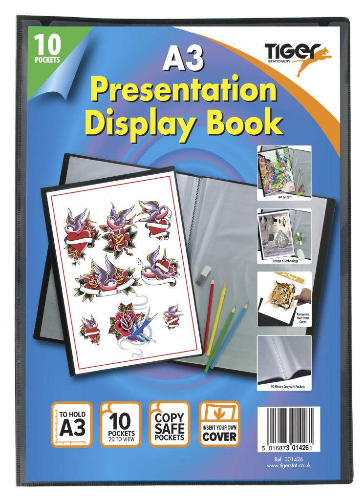 *OFFER* PREMIUM A5/A4/A3/A2 Tiger Black Display Book Presentation