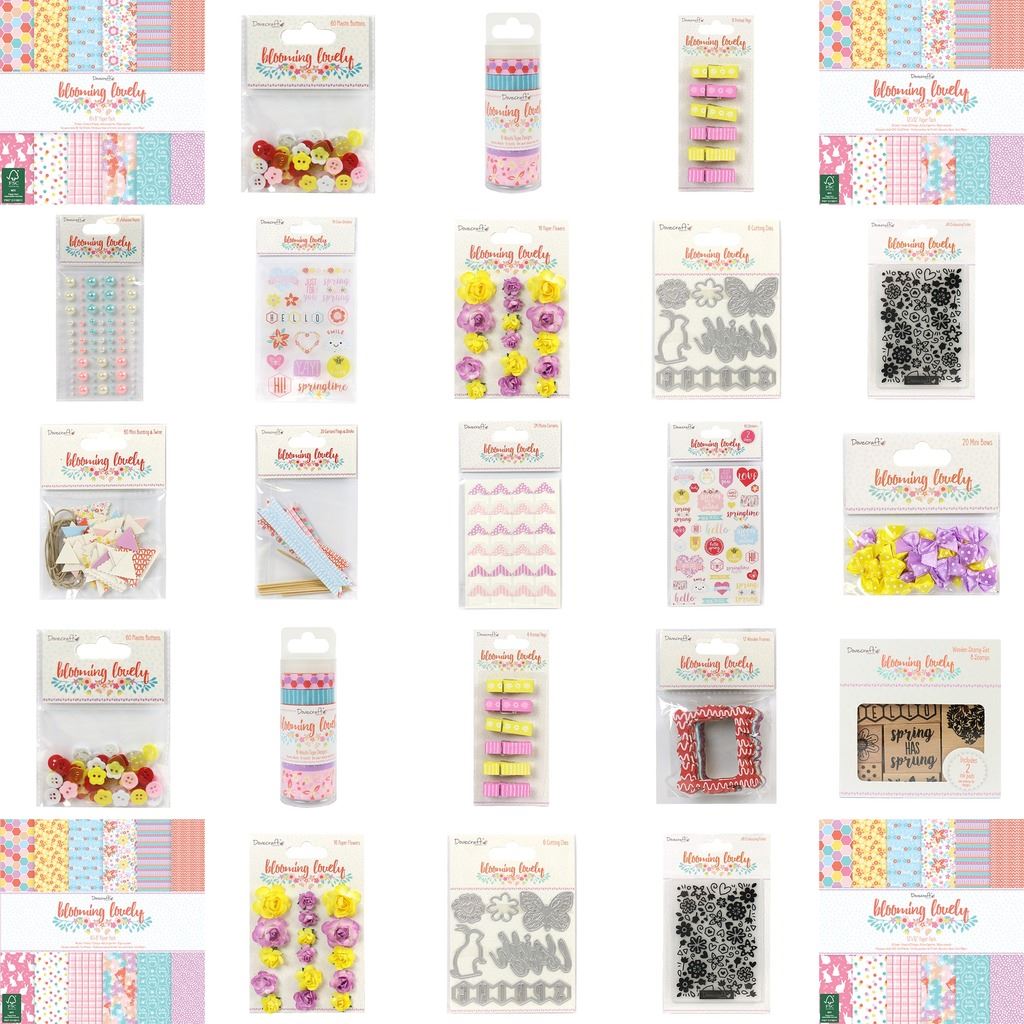 Dovecraft Blooming Lovely Easter//Spring Paper Craft Collection Emboss Folder