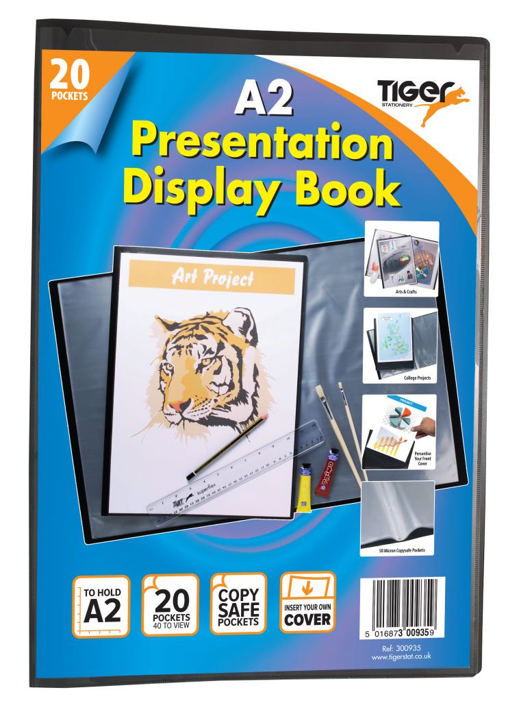 *OFFER* PREMIUM A5/A4/A3/A2 Tiger Black Display Book Presentation