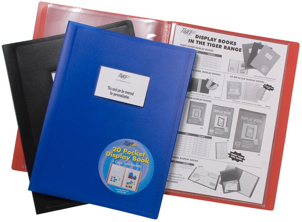 4 x A3 Premium Black Cover Display Book Presentation Folder Portfolio 10 Pkt