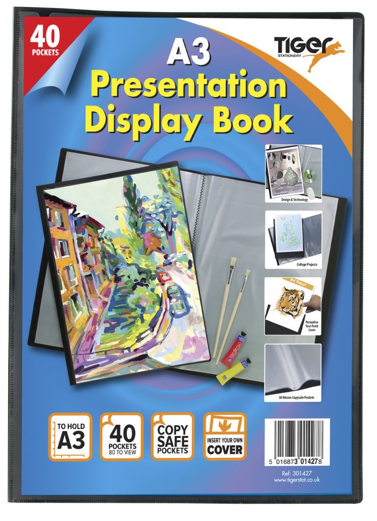 *OFFER* PREMIUM A5/A4/A3/A2 Tiger Black Display Book Presentation