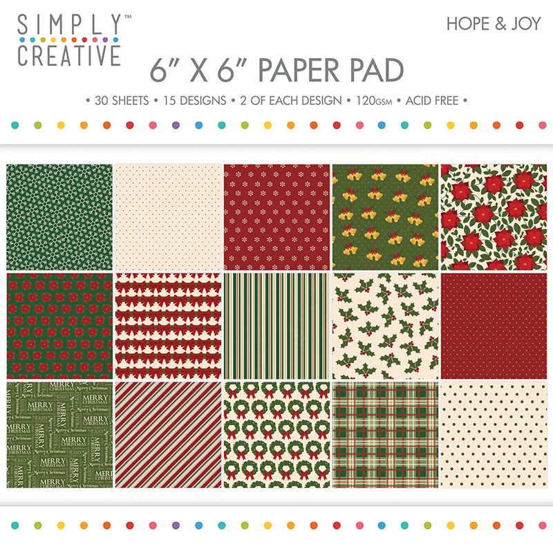 Premium Craft Paperstock Simply Creative 6x6/" Floral Luxe Scrapbook Paper
