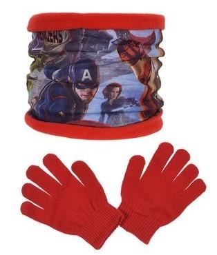 Boys Avengers Gloves and Snood Winter 2 Piece Set PH4243 Marvel - Picture 3 of 3