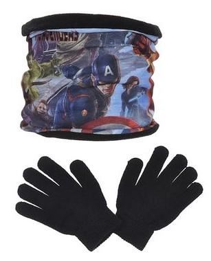 Boys Avengers Gloves and Snood Winter 2 Piece Set PH4243 Marvel - Picture 2 of 3
