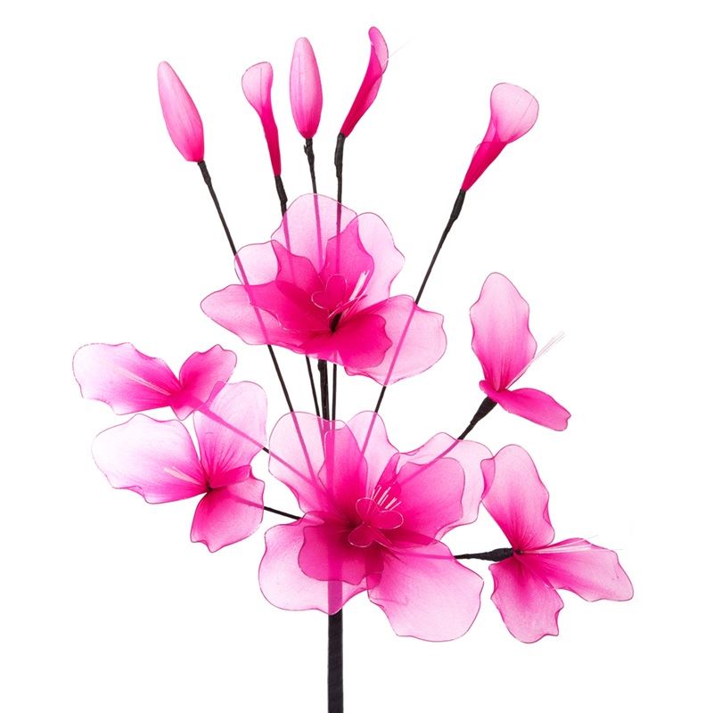 Nylon Net Gossamer Artificial Flowers in 30 Colours