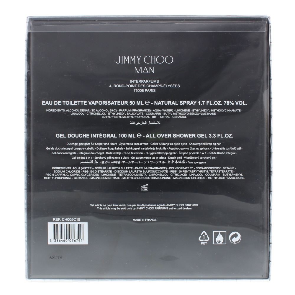 jimmy choo man ingredients