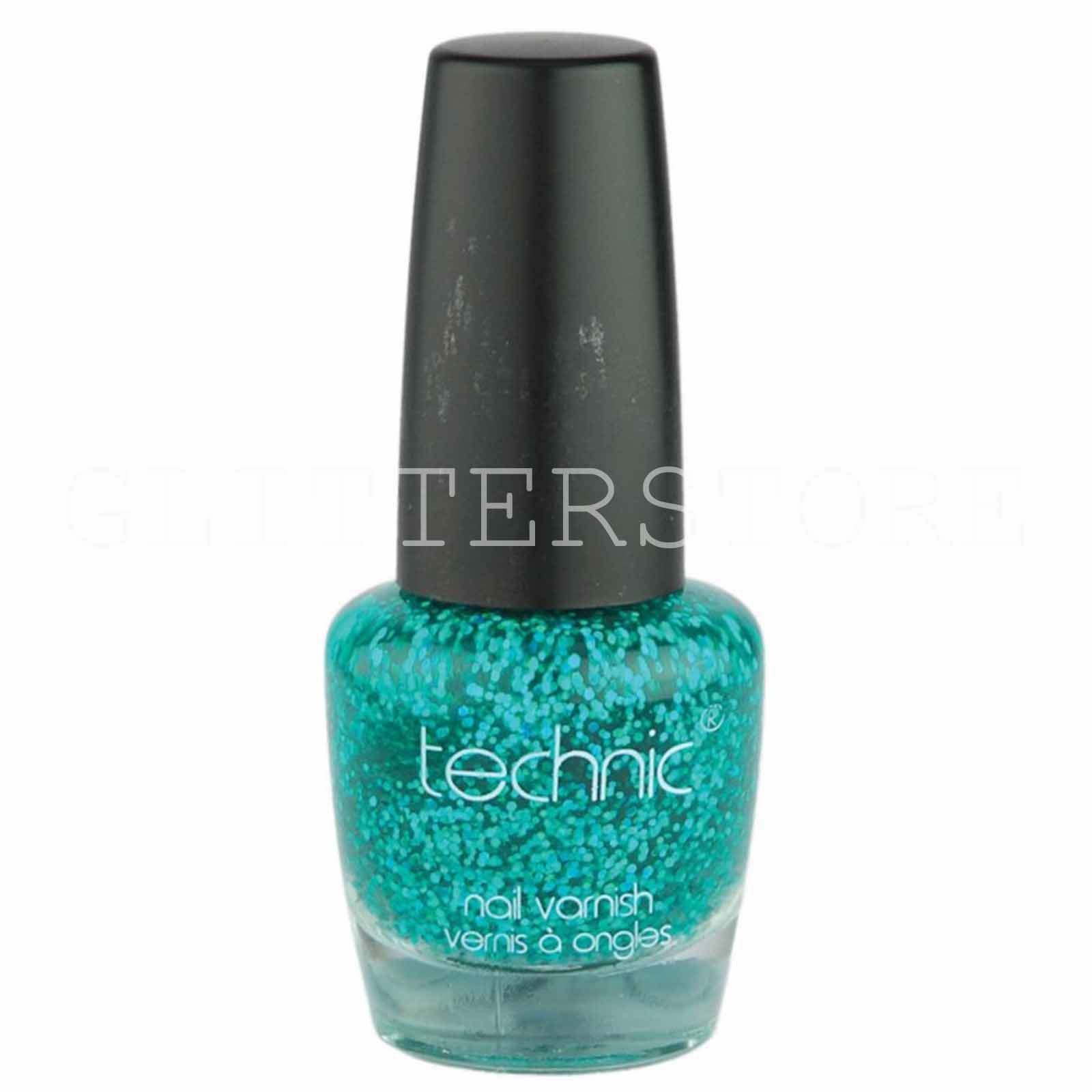 Technic Glitter Nail Varnish All Colour Glitter Chunky Sparkly Nail Polish - Picture 3 of 8