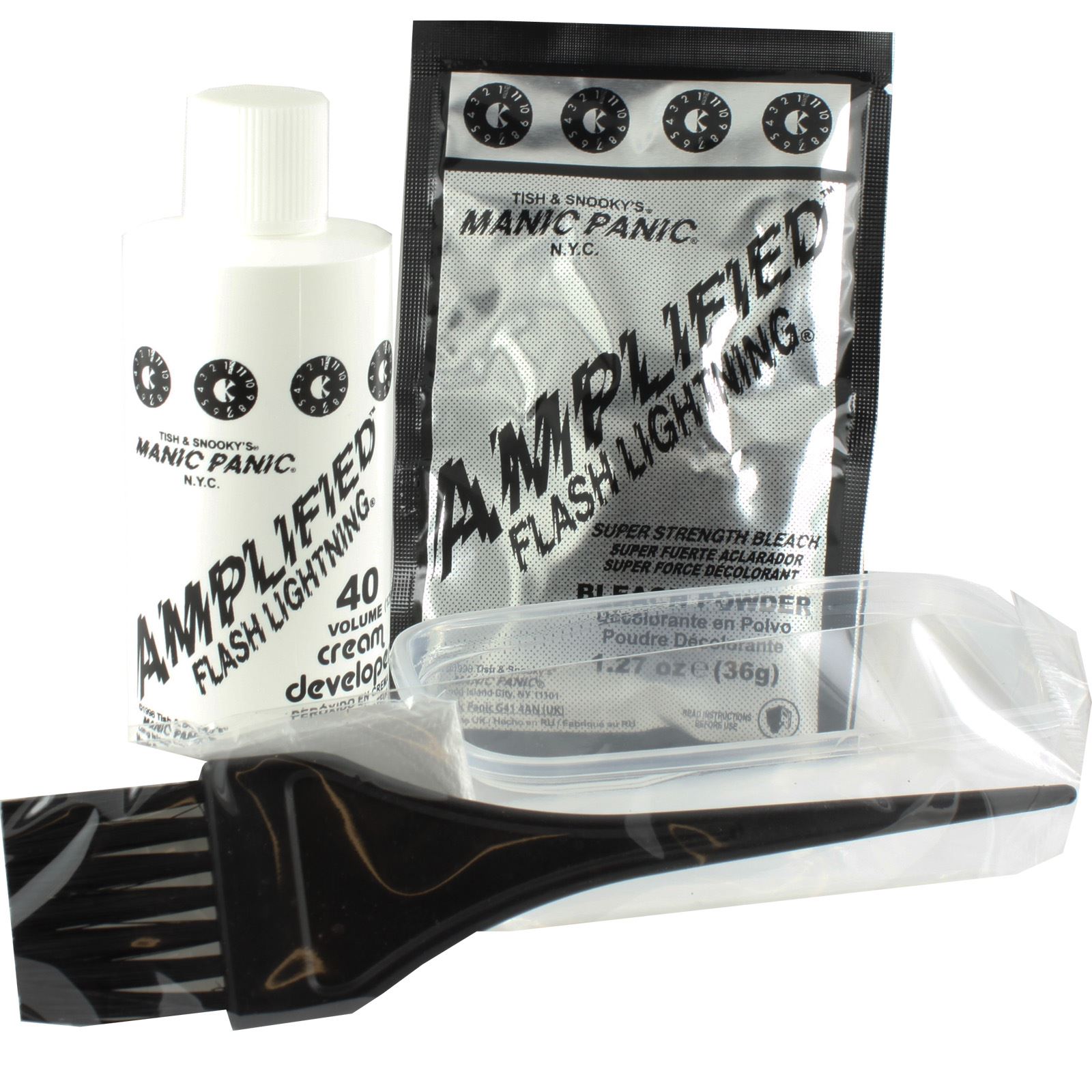 Manic Panic Amplified Flash Lightening Home Hair Dye Bleach Kit 30 Or