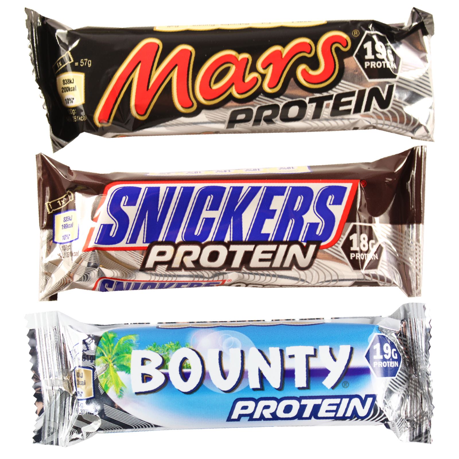 Bounty Mars Milkyway & Snickers Individual & Mixed Chocolate Protein