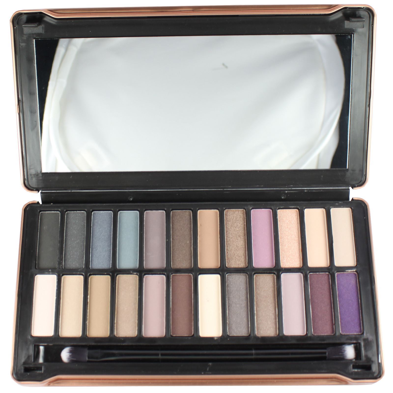 Technic Treasury Eyeshadow Palette 24 Rose Gold Silver Glitter Matte