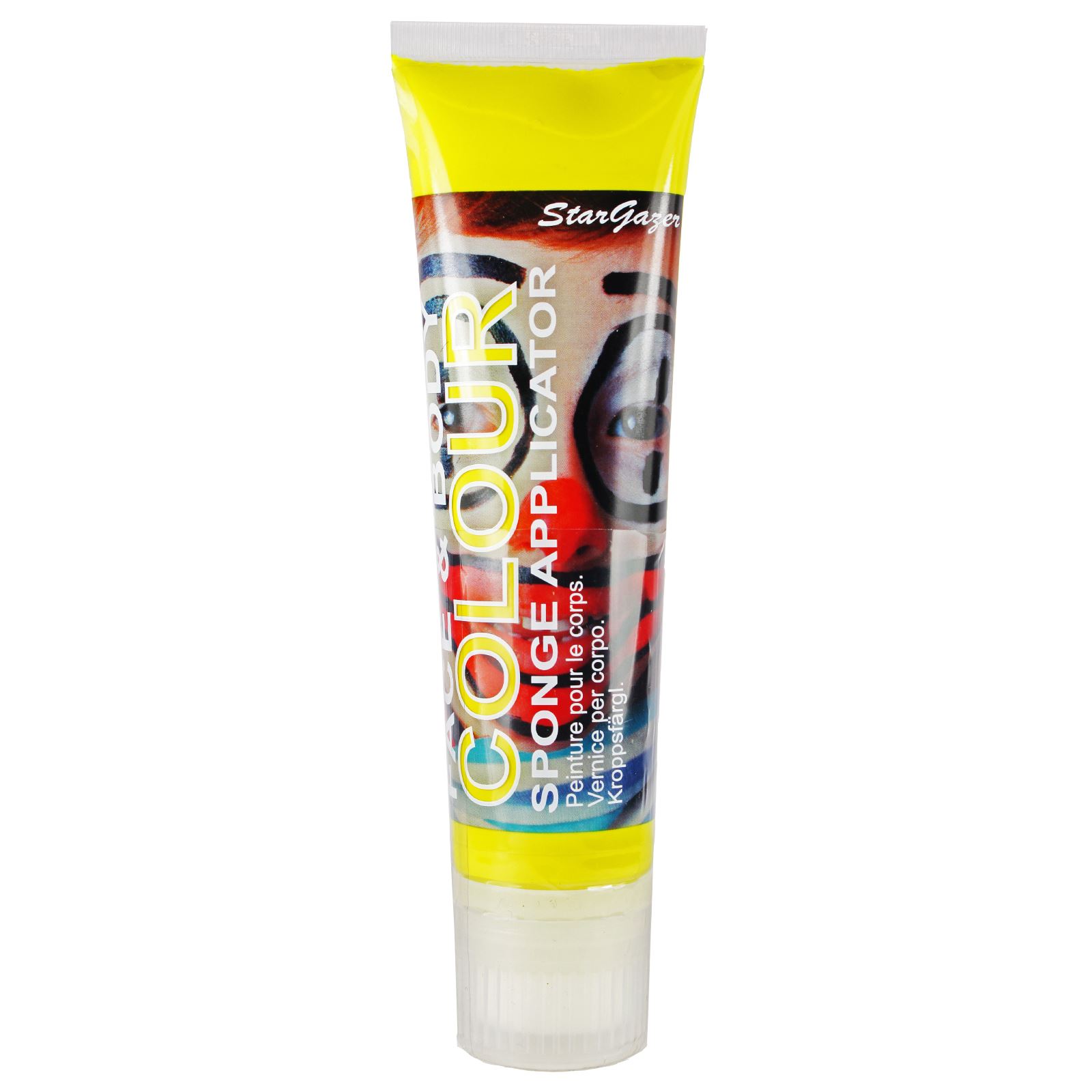 Stargazer Face & Body Coloured Paint Sponge Applicator Large 100ml Tube