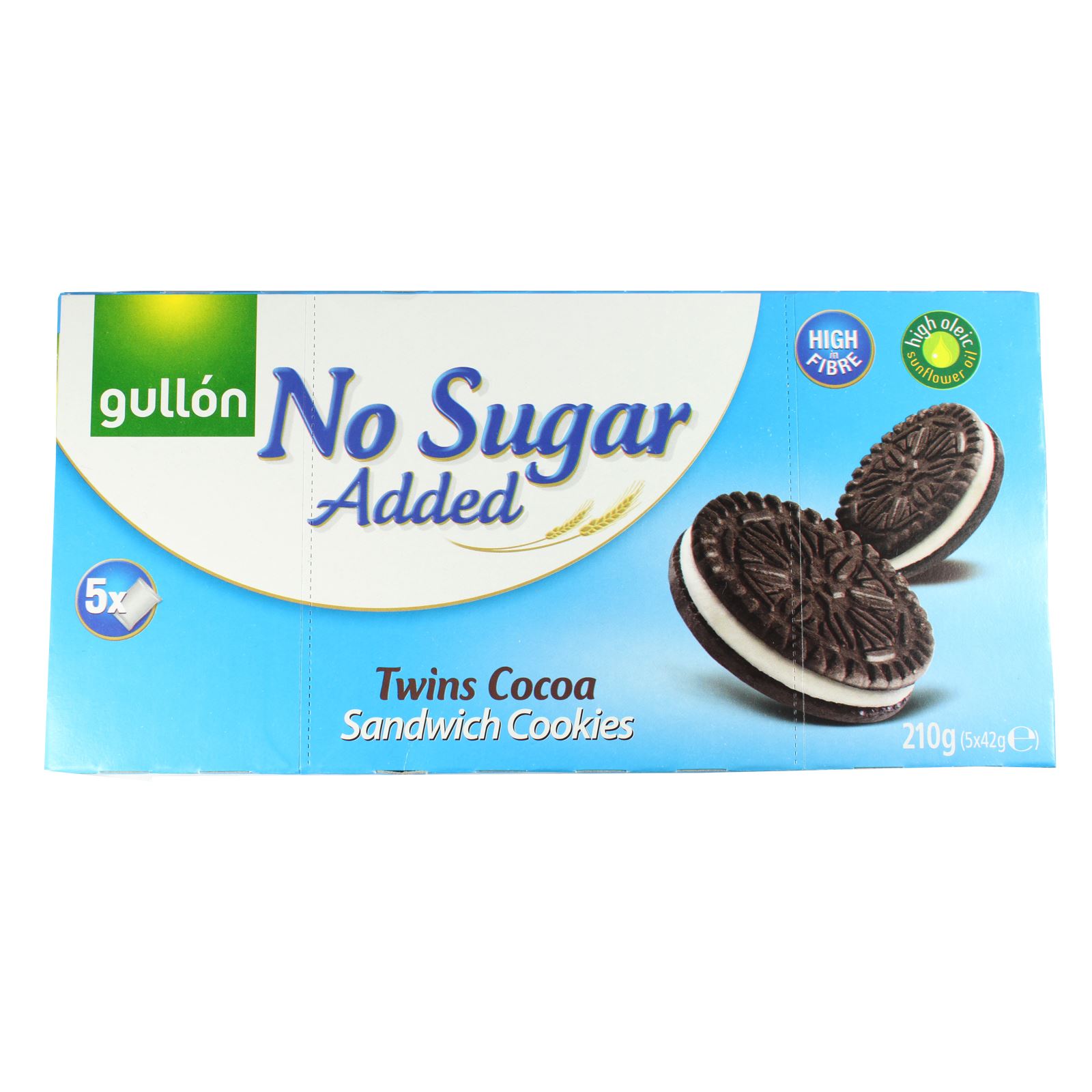 Gullon Sugar Free No Added Sugar Diabetic Diet Fibre Biscuits Chocolate