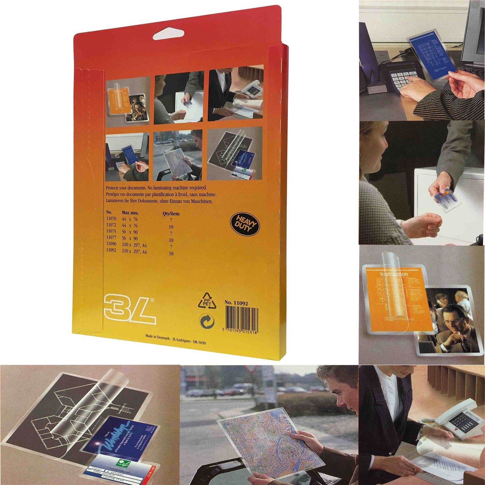 3L Professional A4 Self Adhesive Laminating Pouches Heavy Duty Document