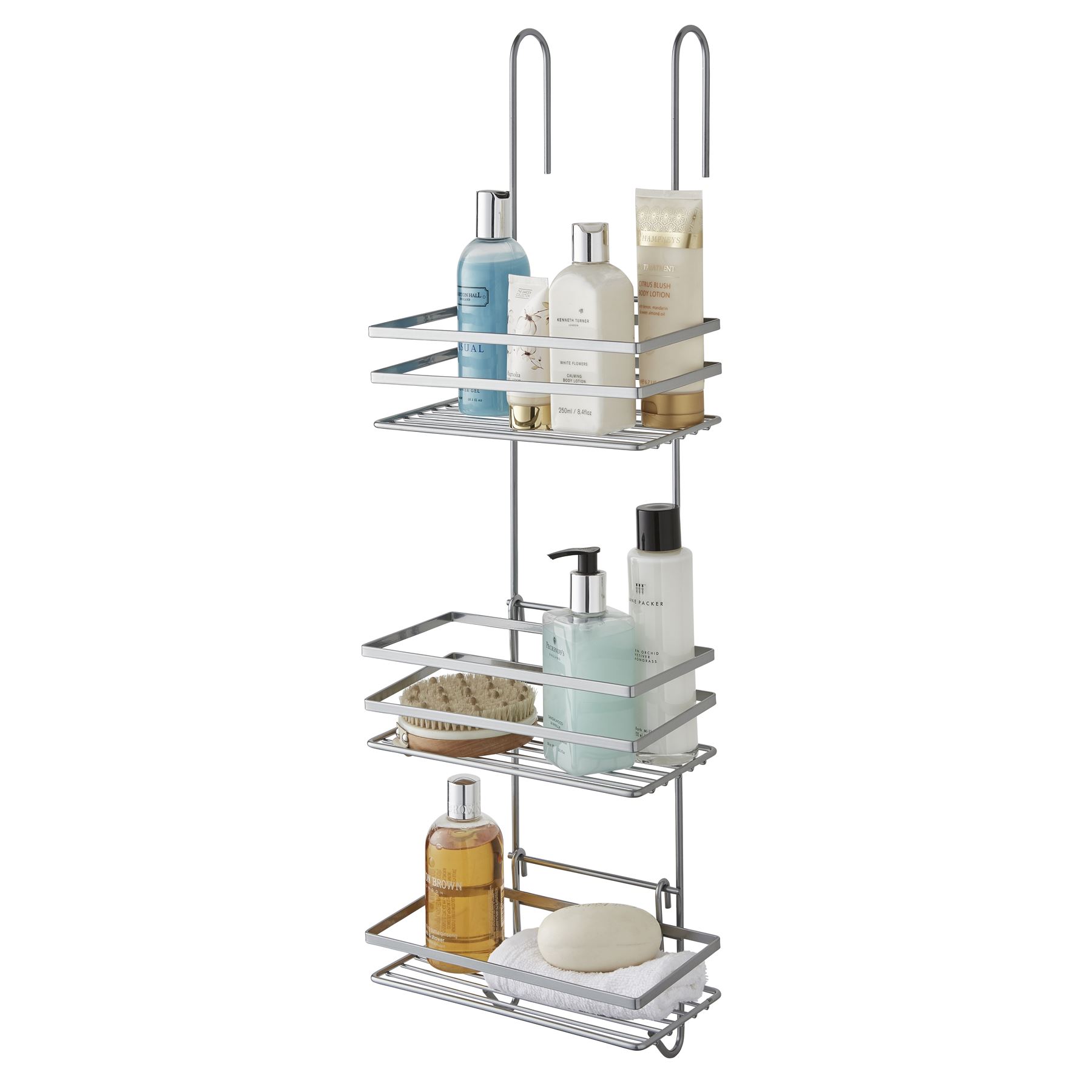 Metallic 2 3 Tier Shower Caddy Bathroom Storage Rack Shelf Organiser