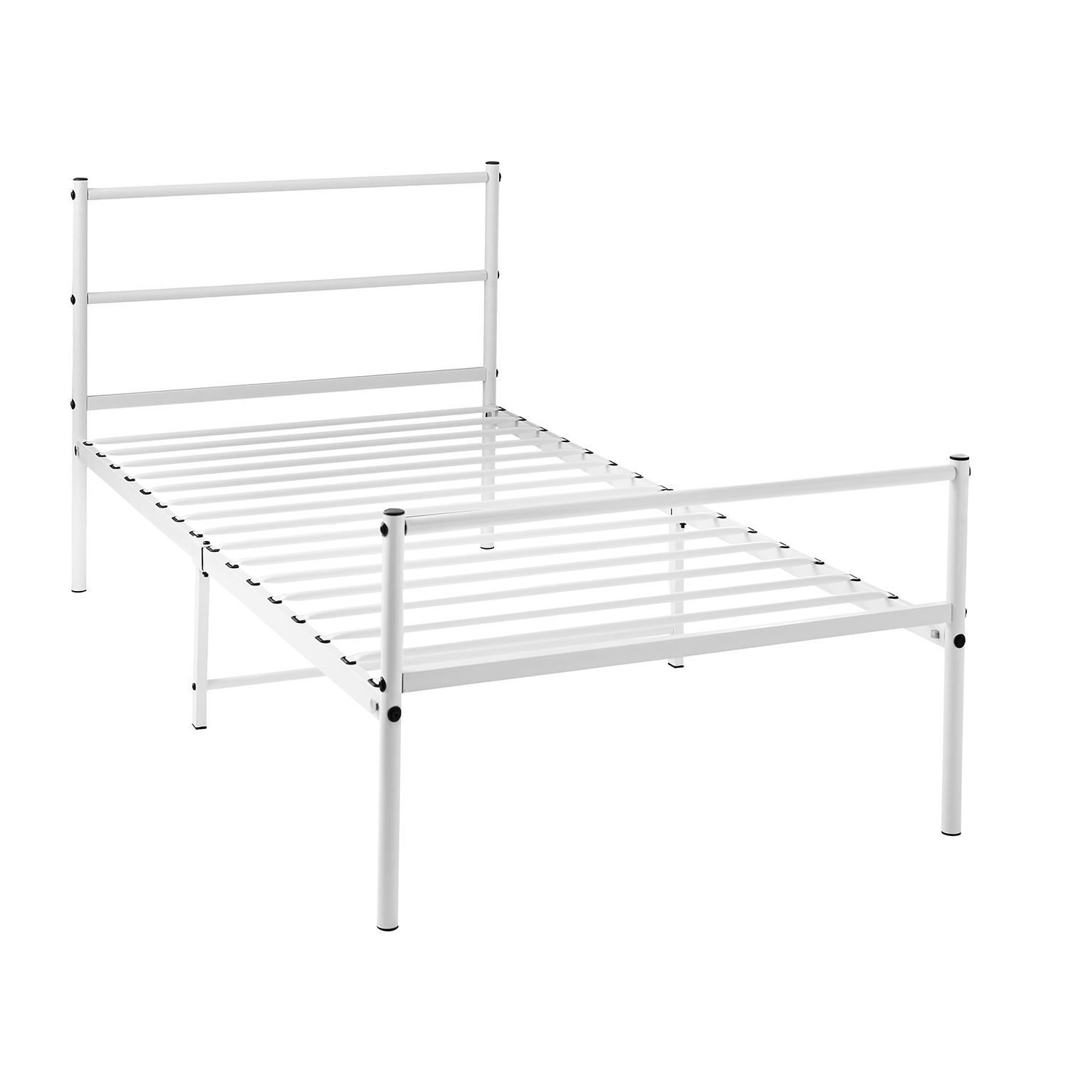 3FT Single 4FT 6 Double Metal Bed Frame Black White Kid Adult Bedroom