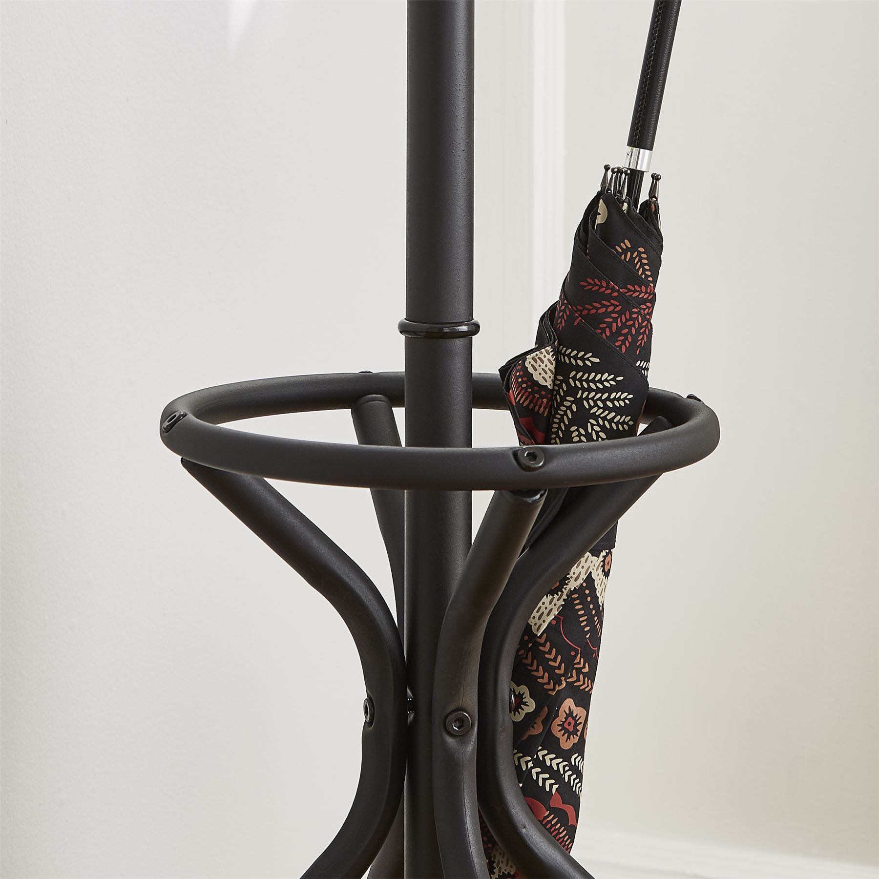 Vintage Style Black Metal Hat Coat Stand Umbrella Hook Rack eBay