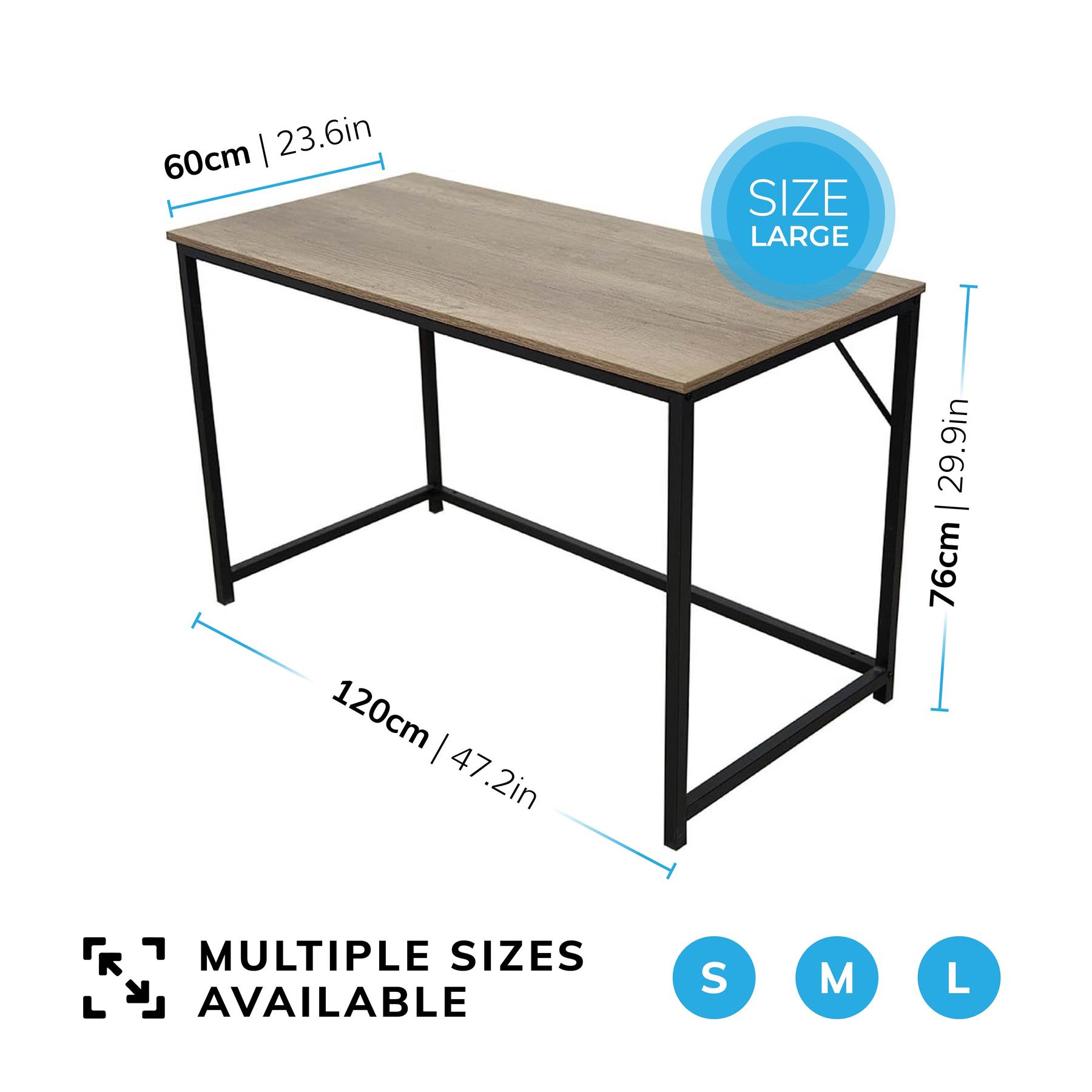 Wood Grain Style Desk Computer PC Laptop Table Home Office Study Workstation - Picture 15 of 28