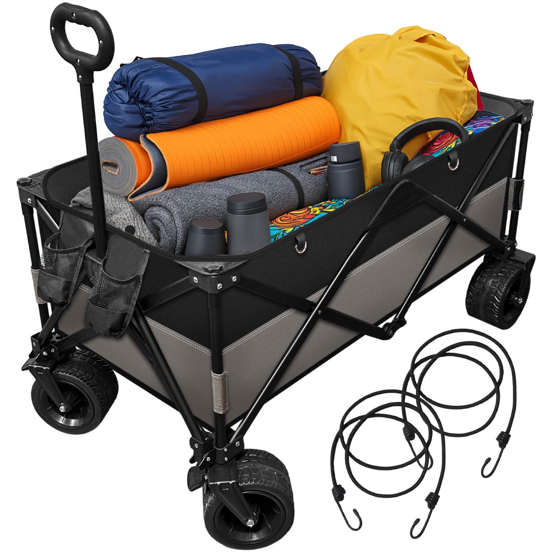 Foldable Utility Trolley Garden Home Camping Festivals Collapsible Cart 3 Sizes - Picture 25 of 33