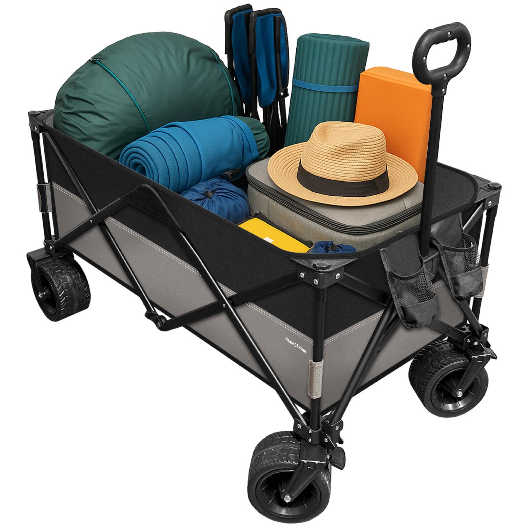 Foldable Utility Trolley Garden Home Camping Festivals Collapsible Cart 3 Sizes - Picture 16 of 33
