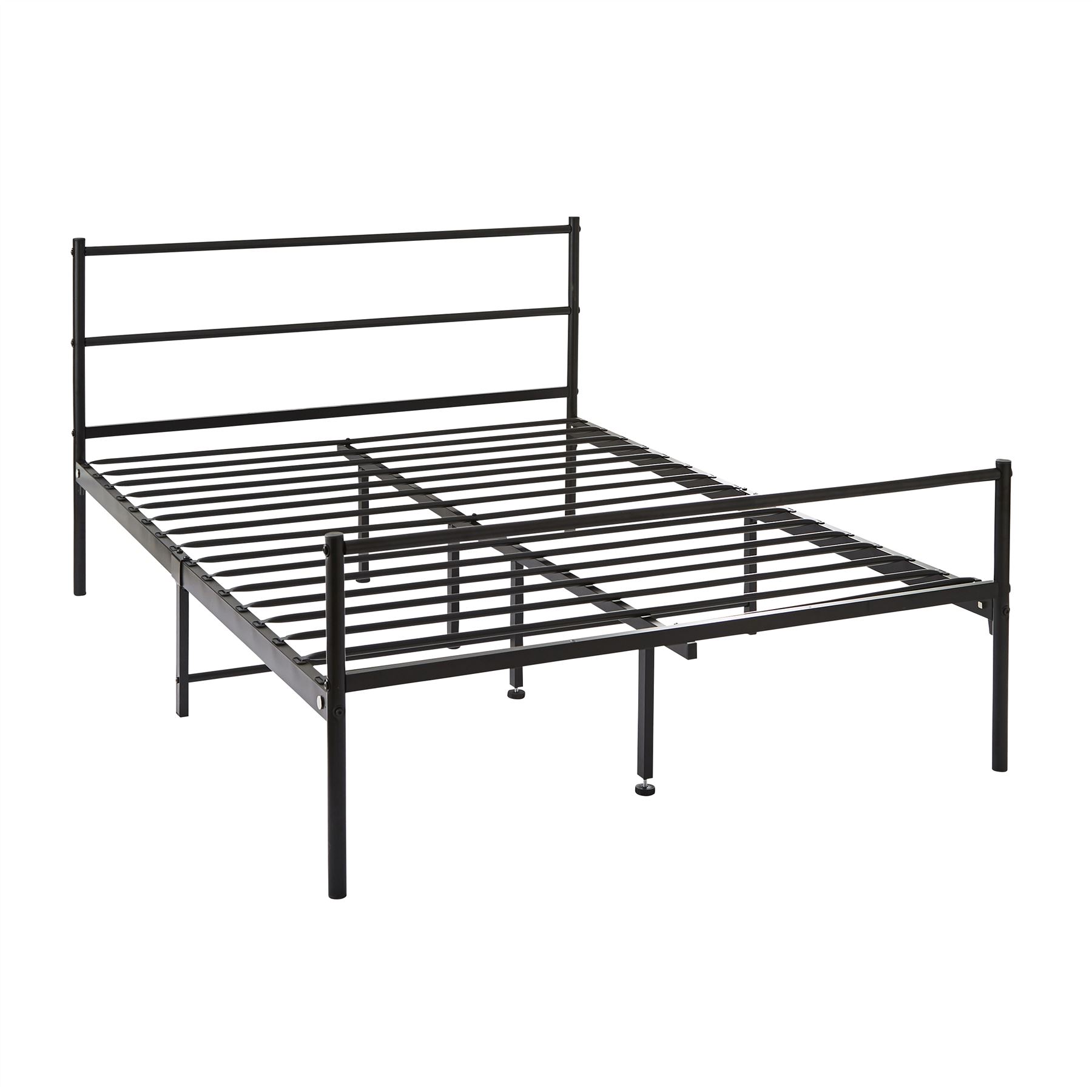 3FT Single 4FT 6 Double Metal Bed Frame Black White Kid Adult Bedroom