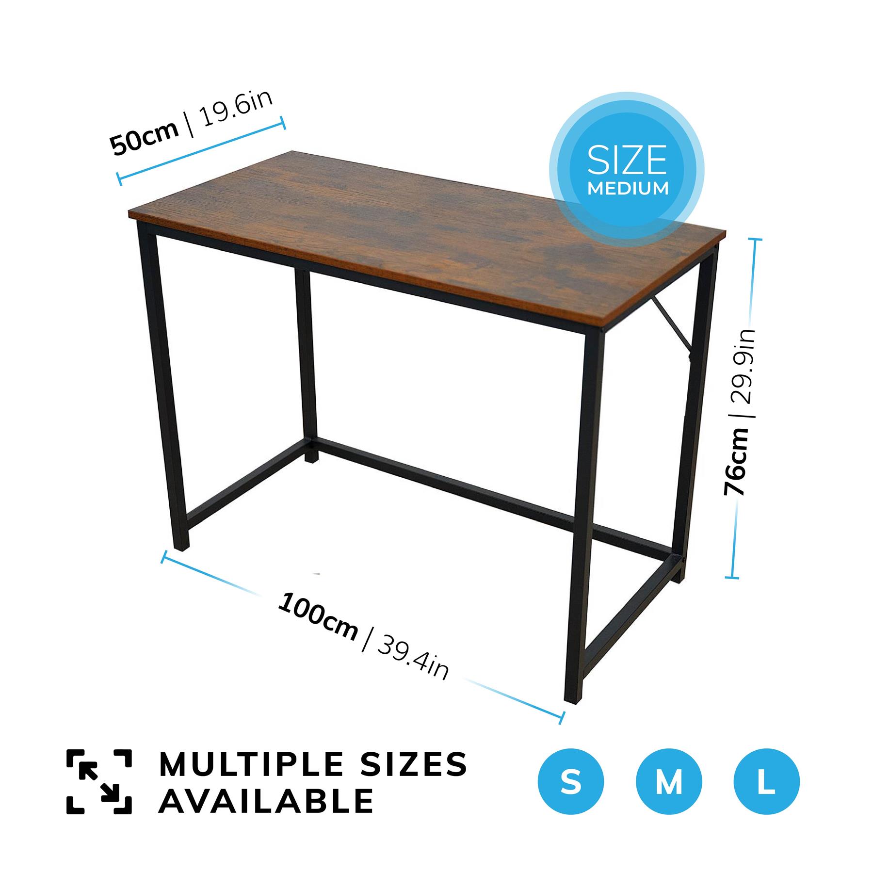 Wood Grain Style Desk Computer PC Laptop Table Home Office Study Workstation - Picture 11 of 28