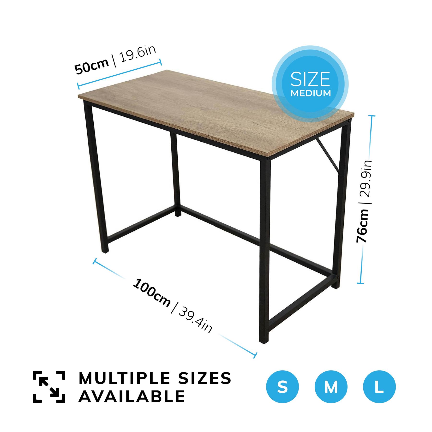 Wood Grain Style Desk Computer PC Laptop Table Home Office Study Workstation - Picture 20 of 28